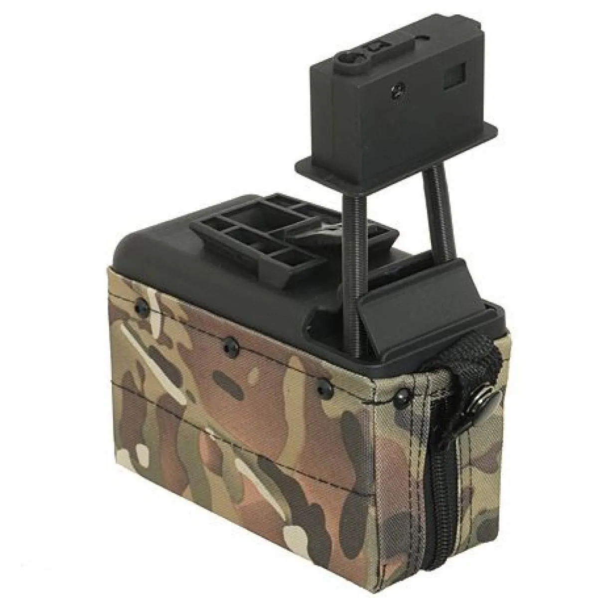 Softair.Zone M249/MK46 1500 RDS electric Box Mag Camo